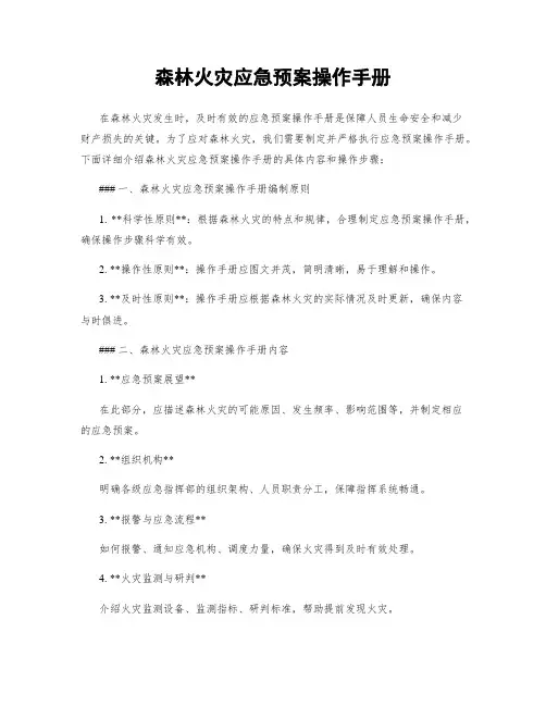 森林火灾应急预案操作手册