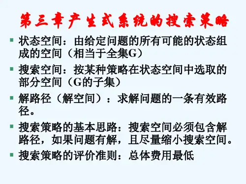 产生式系统的搜索策略讲义课件