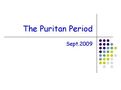 美国文学The Puritan Period
