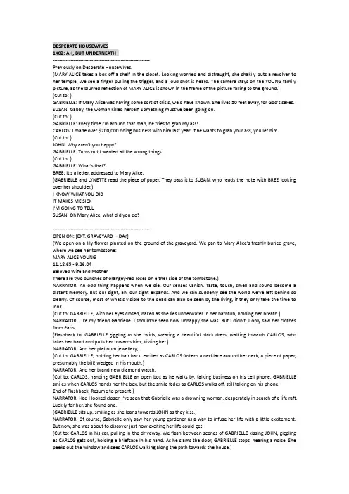 绝望的主妇 第一季 02集