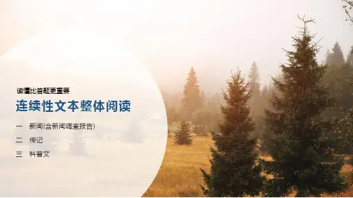 高考语文答题技巧辅导《连续性文本整体阅读》精品课件