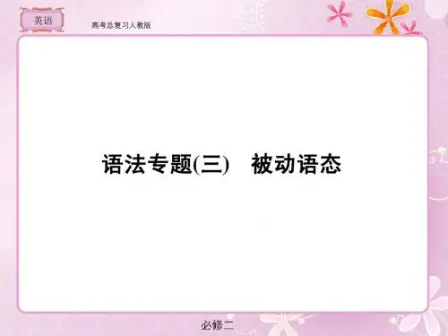 人教版  高考总复习  英语语法专题3