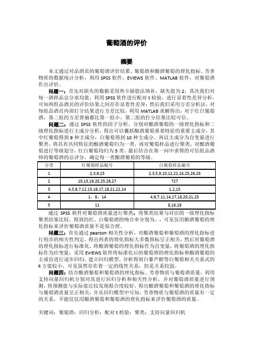 (完结版)葡萄酒的评价