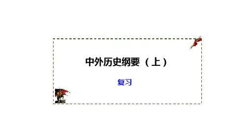 中国古代近代史 期末复习课件高中历史统编版(2019)必修中外历史纲要上册