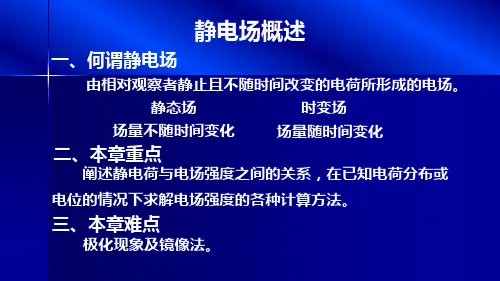 库仑定律和电场强度