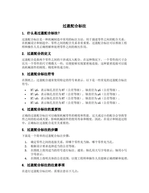 过盈配合标注