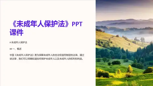 《未成年人保护法》课件