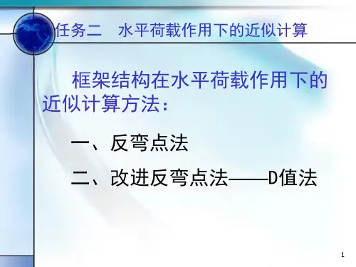 zA框架结构在水平荷载下的计算(反弯点法和D值法)