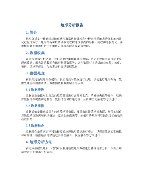 地形分析报告