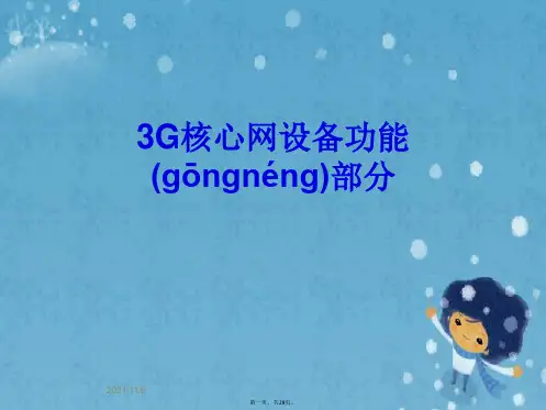 3G核心网设备功能部分
