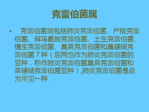 克雷伯菌属.