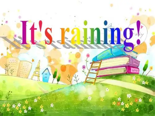 《It’s raining》PPT精选教学课件4