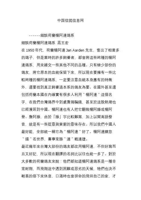 中国信鸽信息网