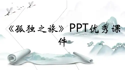 《孤独之旅》PPT优秀课件