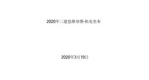 2020年二建思维导图-机电+管理+法规全套