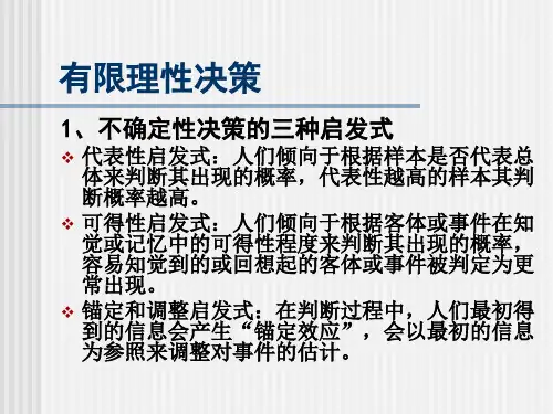 有限理性决策