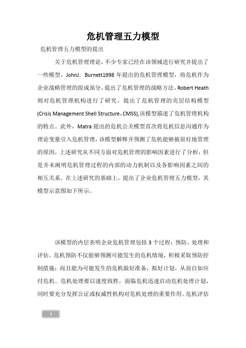 --危机管理五力模型--
