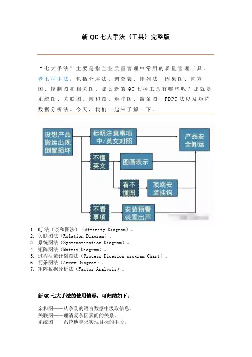 新QC七大手法(工具)完整版