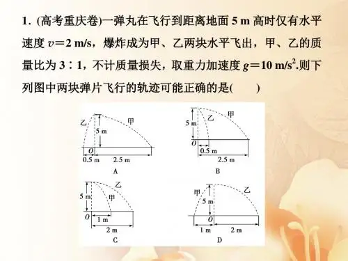 (新课标)高考物理一轮复习第六章碰撞与动量守恒第二节动量守恒定律碰撞爆炸反冲随堂达标巩固落实课件