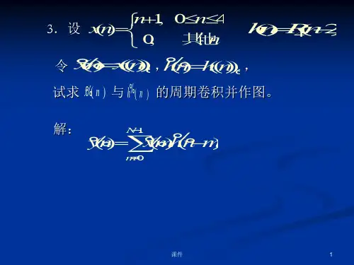清华大学数字信号处理课件--数字信号习题课3共46页