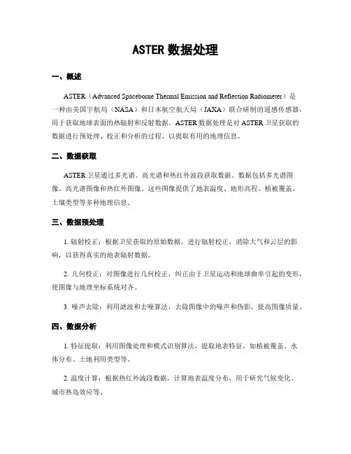 ASTER数据处理