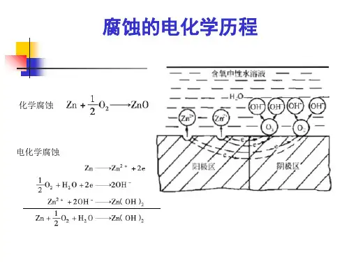 化工腐蚀与防护金属电化学腐蚀基本理论