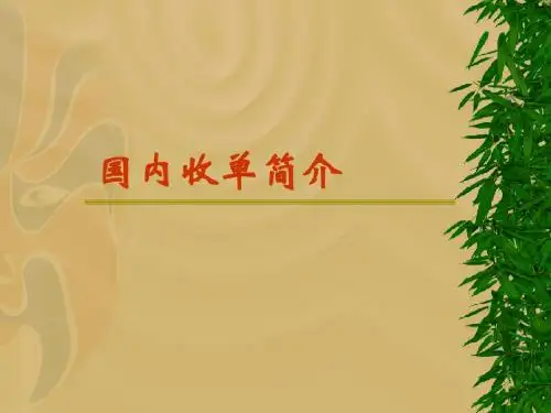 国内收单业务简介