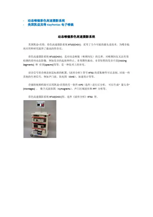 美国凯益宾得电子喉镜
