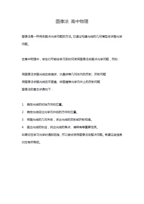 图像法 高中物理