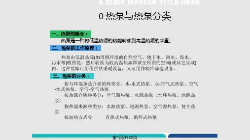 热泵种类介绍PPT课件