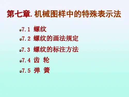 机械制图-螺纹画法及标注共28页