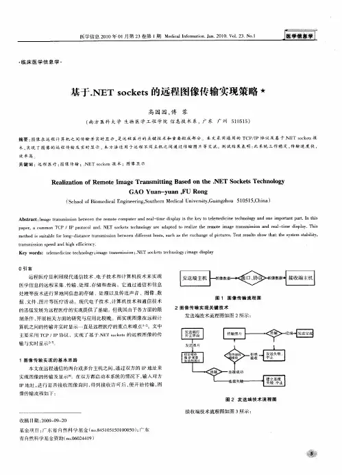 基于.NET sockets的远程图像传输实现策略