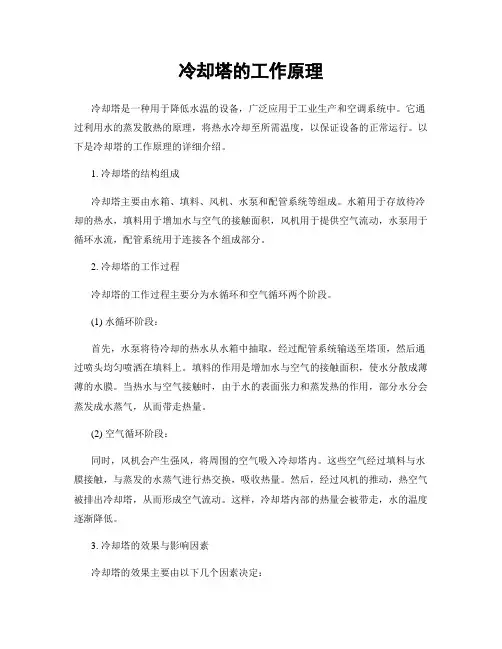 冷却塔的工作原理