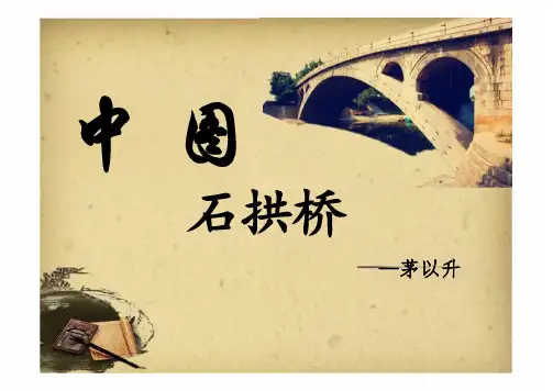 《中国石拱桥》ppt课件