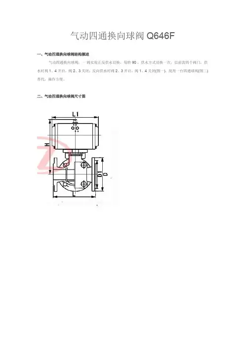 气动四通换向球阀QF