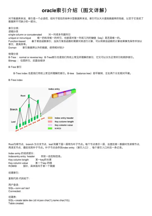 oracle索引介绍（图文详解）