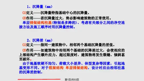 第6章地基沉降计算PPT课件