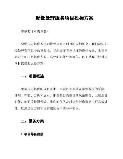 影像处理服务项目投标方案
