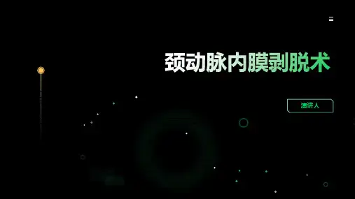 颈动脉内膜剥脱术
