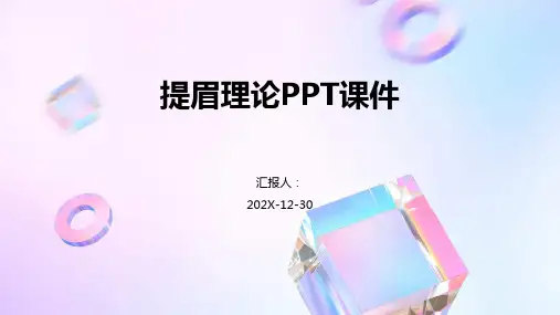 提眉理论ppt课件