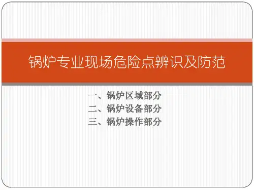 锅炉专业现场危险点辨识及防范