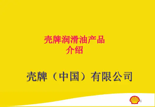 壳牌公司简介及产品全面资料ppt课件