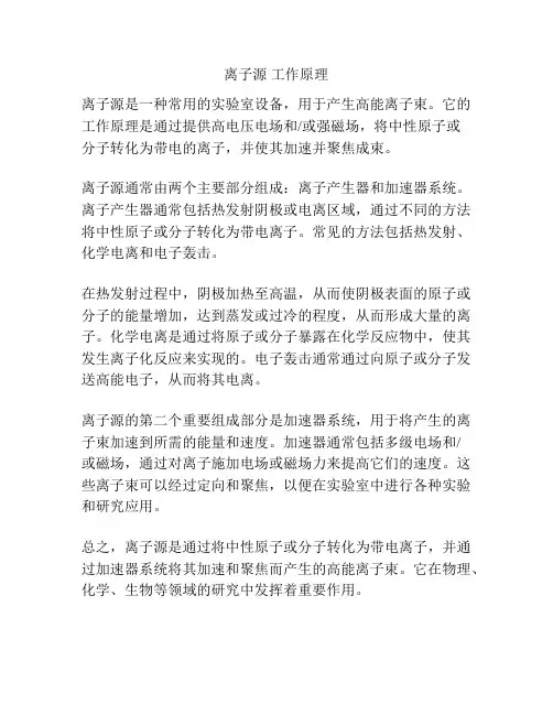 离子源 工作原理