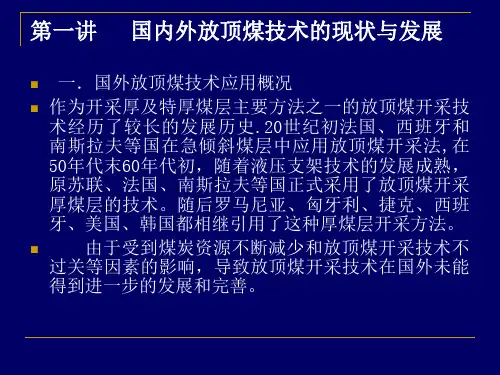 第一讲 国内外放顶煤技术现状与发展