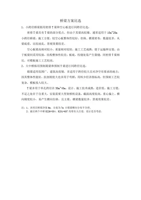 桥梁比选