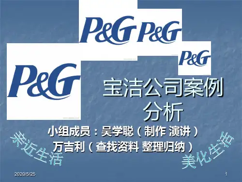 宝洁公司案例分析-精选文档