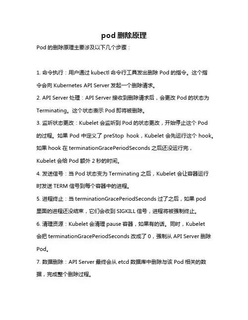pod删除原理