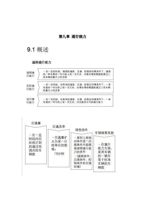 交通工程学(第二版)任福田第九章教案