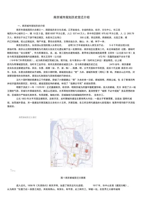 南京城市规划历史变迁介绍