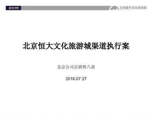 北京恒大文化旅游城渠道执行案